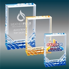 Jewel Mirage Acrylic Award Custom Engraved and Full Color Printed Trophy