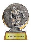 Male Basketball Sculpted Resin Trophy