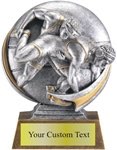 Wrestling Sculpted Resin Trophy
