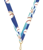 Baseball Snap Clip "V" Neck Medal Ribbon