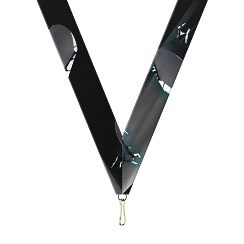 Hockey Snap Clip "V" Neck Medal Ribbon