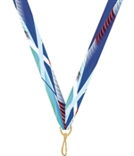 Swimming Snap Clip "V" Neck Medal Ribbon