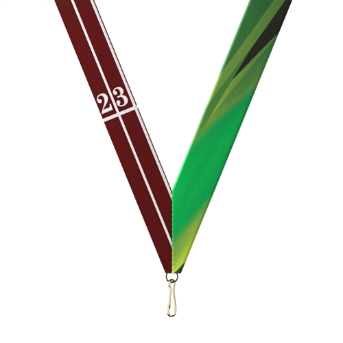 Track Snap Clip "V" Neck Medal Ribbon