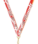 Second Place Snap Clip "V" Neck Medal Ribbon