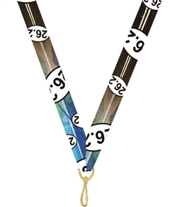 26.2 Snap Clip "V" Neck Medal Ribbon