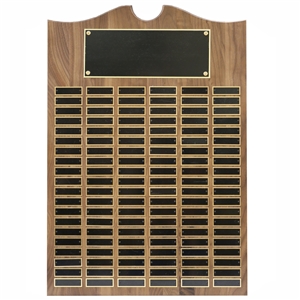120 Plate Solid Genuine Walnut Perpetual Plaque