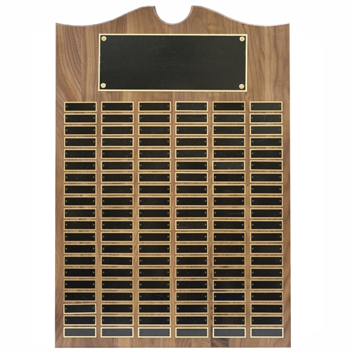 120 Plate Solid Genuine Walnut Perpetual Plaque