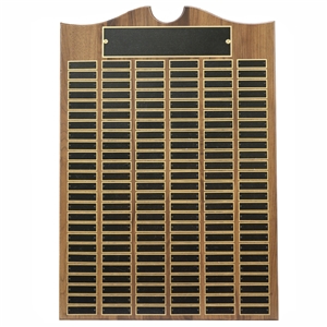 150 Plate Solid Genuine Walnut Perpetual Plaque