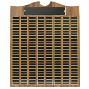 200 Plate Solid Genuine Walnut Perpetual Plaque