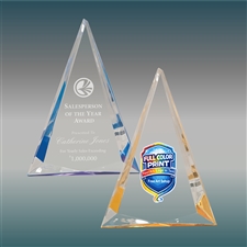 Pinnacle Acrylic Award with Custom Laser Engraving or Full-Color Printing