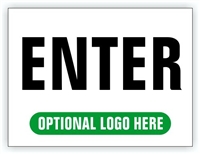 Event Parking Sign - Enter