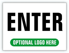 Event Parking Sign - Enter
