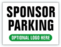 Event Parking Sign - Sponsor Parking