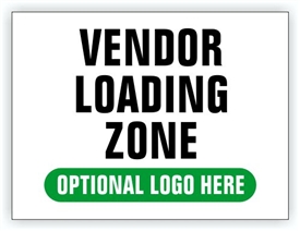 Event Parking Sign - Vendor Loading Zone
