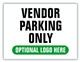 Event Parking Sign - Vendor Parking Zone