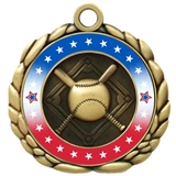 Colored Ring Baseball or Softball Medal