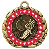 Colored Ring Track Medal