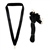 Black Snap Clip "V" Neck Medal Ribbon