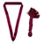 Maroon Snap Clip "V" Neck Medal Ribbon