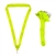 Neon Yellow Snap Clip "V" Neck Medal Ribbon