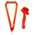 Orange Snap Clip "V" Neck Medal Ribbon