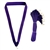 Purple Snap Clip "V" Neck Medal Ribbon