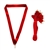 Red Snap Clip "V" Neck Medal Ribbon