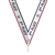 Red/White/Blue 2nd Place Snap Clip "V" Neck Medal Ribbon