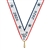 Red/White/Blue Year 2026 Snap Clip "V" Neck Medal Ribbon