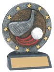 Golf Sculpted Resin Trophy