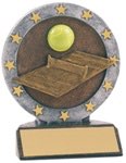Tennis Sculpted Resin Trophy