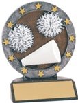 Cheerleading Sculpted Resin Trophy