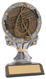 Music Sculpted Resin Trophy