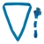 Light Blue Snap Clip "V" Neck Medal Ribbon