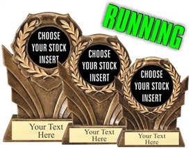Trophy Inscriptions Running Running Resin Trophy with choice of Stock Running Insert