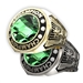 Award Ring Green stone