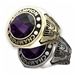 Award Ring Purple stone