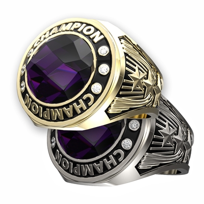 Award Ring Purple stone
