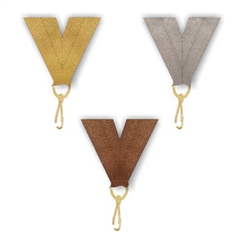 Snap Clip "V" Neck Medal Ribbon