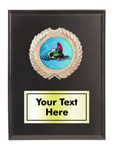 Snowmobile Plaque