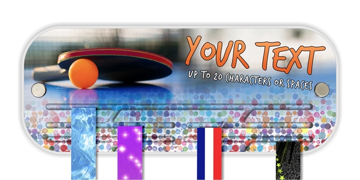 Ping Pong  Award Medal Presentation Display Hanger Rack