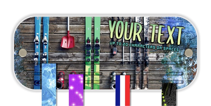 Skiing Award Medal Presentation Display Hanger Rack