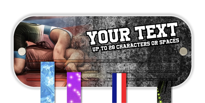 Wrestling Award Medal Presentation Display Hanger Rack