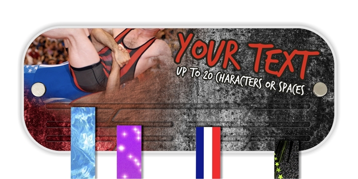 Wrestling Award Medal Presentation Display Hanger Rack