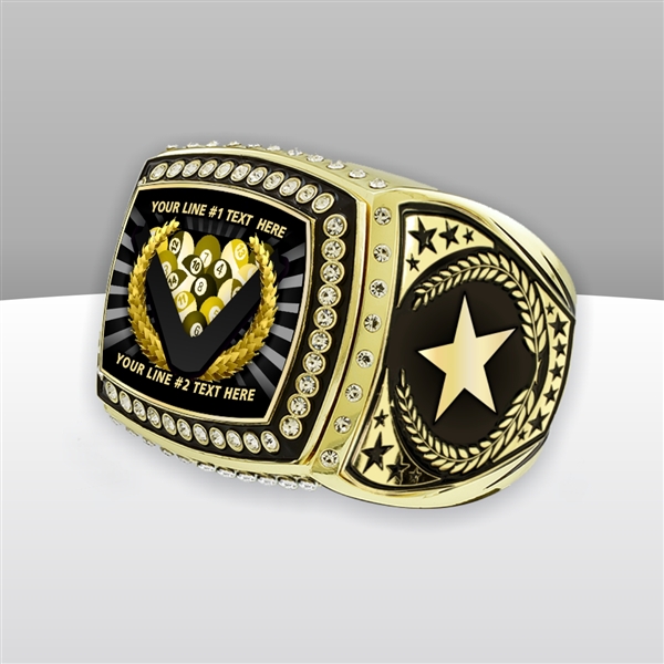 Gigantic Custom Text Champion Billiards Ring