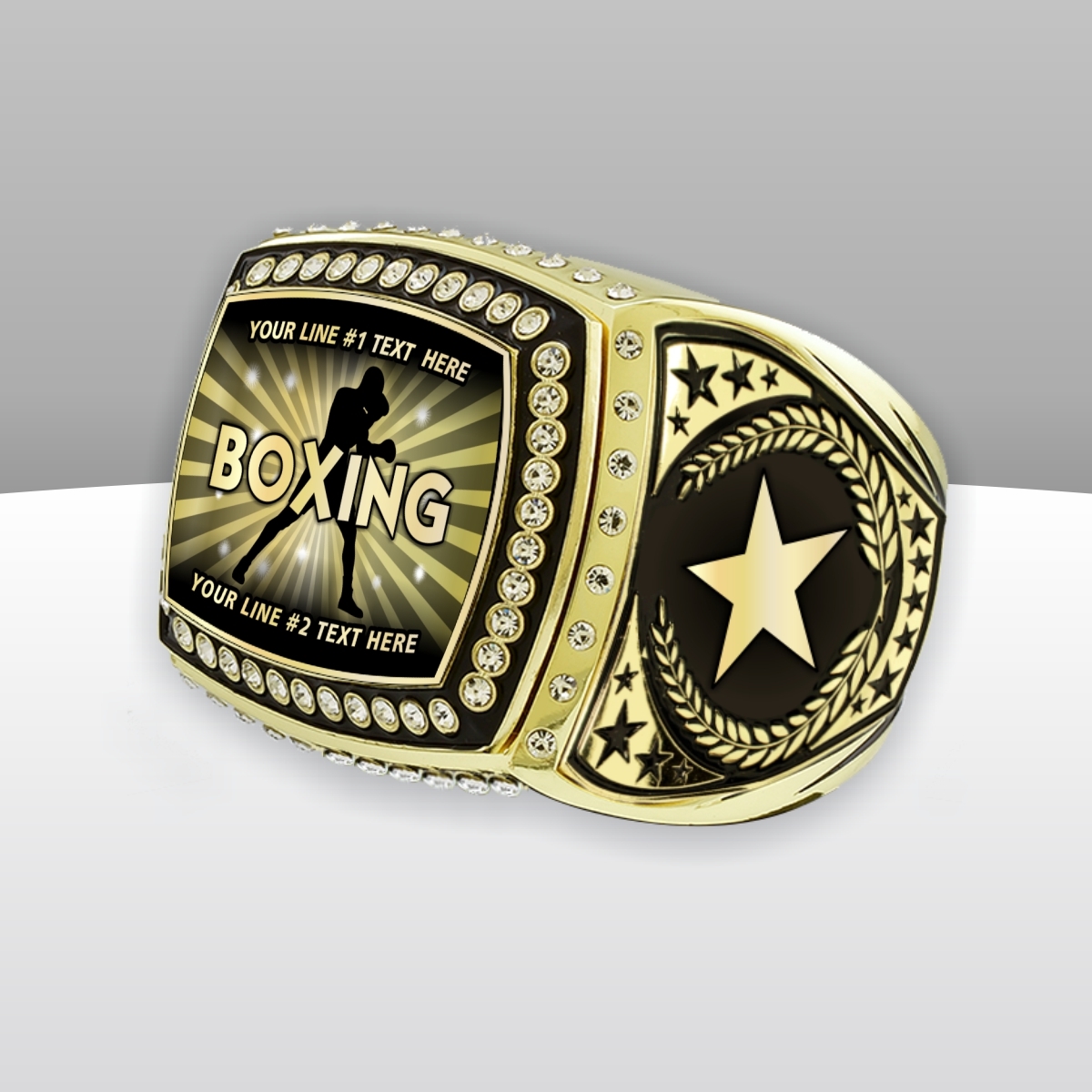 Massive Custom Text Champion Boxing Ring