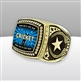 Gigantic Custom Text Champion Cricket Ring