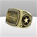 Gigantic Custom Text Champion Fantasy Football League Ring