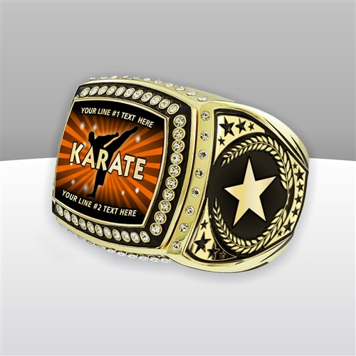 Gigantic Custom Text Champion Karate Ring