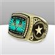 Gigantic Custom Text Champion Lacrosse Ring